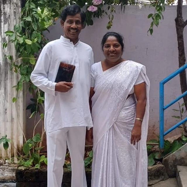Pastor T. John Ravi Chandran with Evangelist Mrs. Vijayakumari Ravichandran